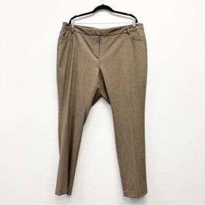 Amanda + Chelsea Plus Size Modern Fit Allie Pant,Brown Size 18W